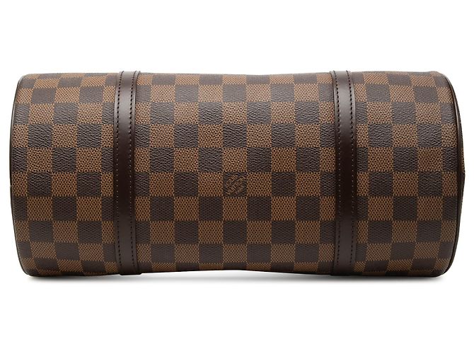 Louis Vuitton Marrone Damier Ebene Papillon 30 - vista 3