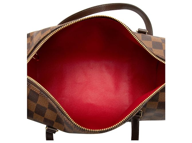 Louis Vuitton Marrone Damier Ebene Papillon 30 - vista 4