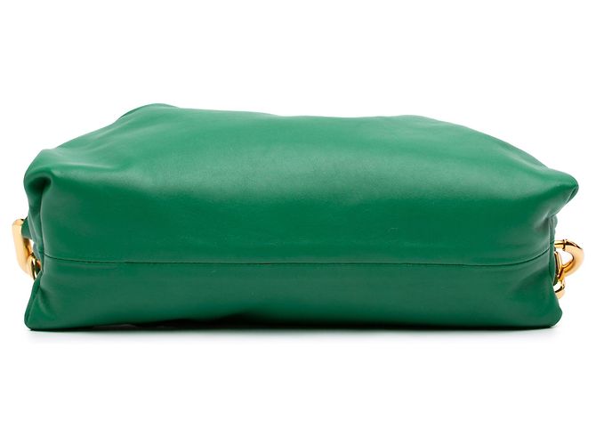 Pochette con catena in agnello verde Bottega Veneta - vista 3