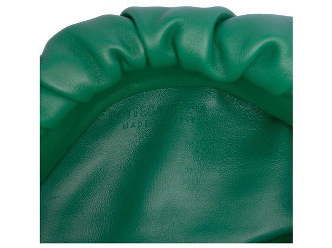Pochette con catena in agnello verde Bottega Veneta - vista 5