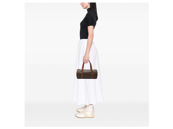 Louis Vuitton Marrone Monogram Papillon 30 - vista 6