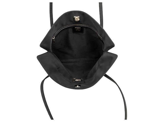 Tote in nylon nero Fendi - vista 4