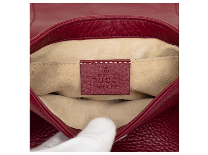 Gucci Rosso Pelle di Vitello Piccolo 1973 Chain Crossbody - vista 5