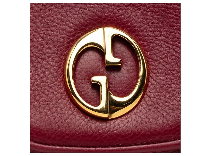 Gucci Rosso Pelle di Vitello Piccolo 1973 Chain Crossbody - vista 6