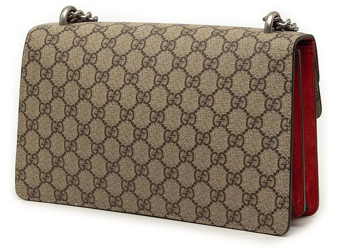Borsa a tracolla Gucci Beige Medium GG Supreme Dionysus - vista 2