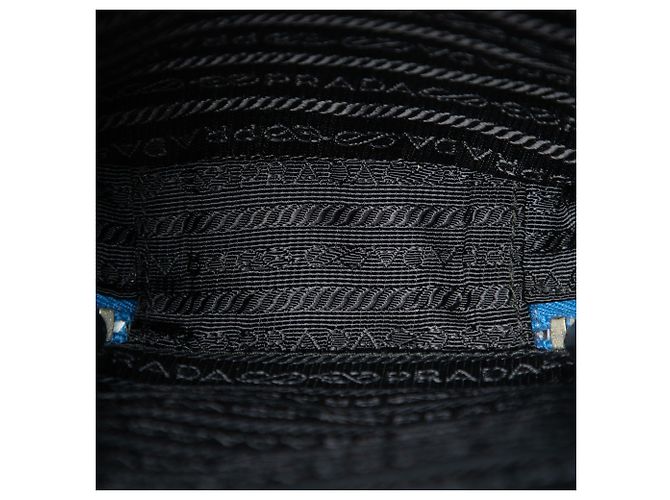 Prada Blue Saffiano Whale Brique Borsa a tracolla verticale - vista 4