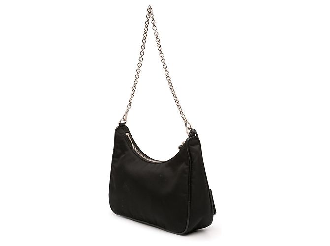 Borsa Prada Black Tessuto Re Edition 2005 Nero - vista 2