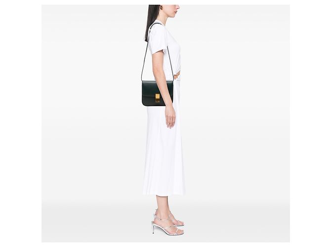 Céline Celine Green Medium Calfskin Classic Box Verde Verde oscuro - vista 7