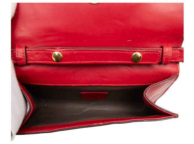Borsa Zumi Mini in pelle di vitello rossa Gucci Rosso - vista 4