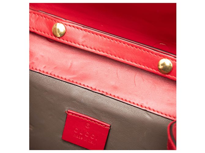 Borsa Zumi Mini in pelle di vitello rossa Gucci Rosso - vista 6