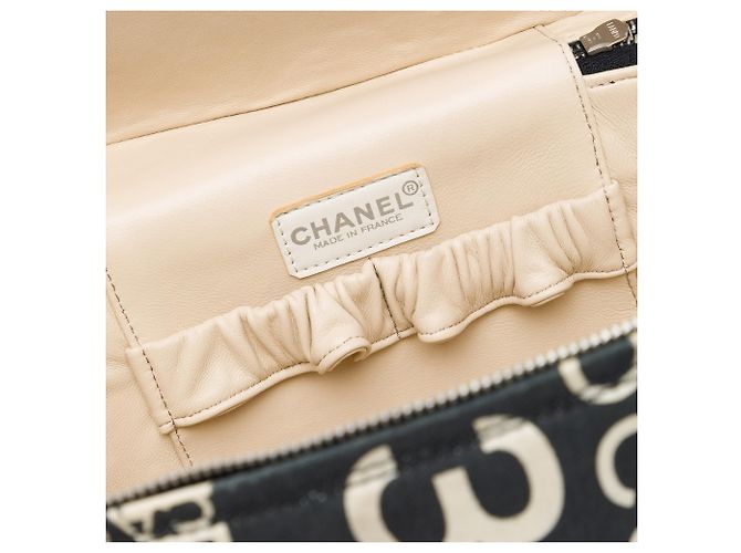 Vanity Beauty Case Chanel Black By the Sea Line Coco Print Canvas Nero - vista 5