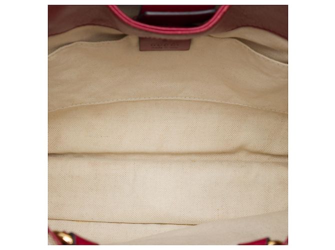 Tote Gucci Beige Medium GG Canvas Horsebit 1955 con catena - vista 4