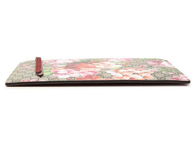 Clutch Gucci Beige GG Supreme Blooms - vista 3