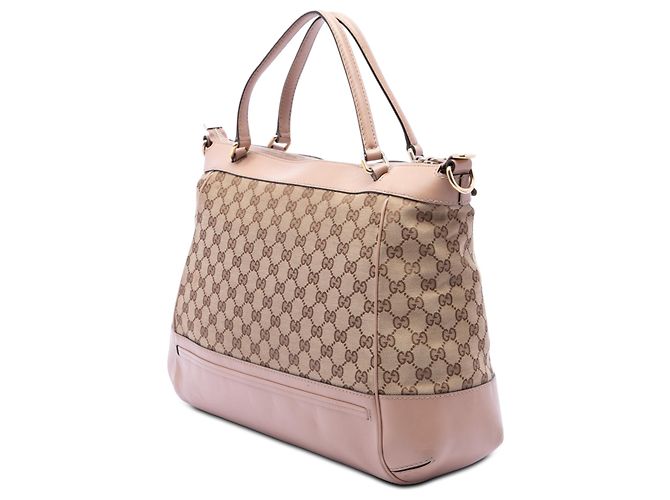 Borsa Mayfair in tela GG beige Gucci - vista 2