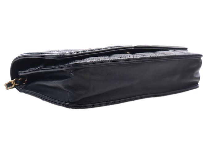 Wallet On Chain Portafoglio con Catena Chanel Black Caviar CC Filigree Nero - vista 5