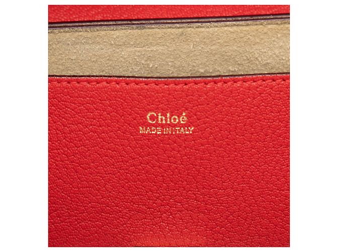 Chloé Borsa a tracolla Drew in pelle rossa, piccola Rosso - vista 5