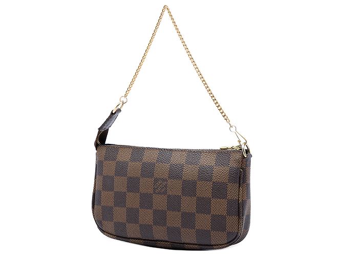Louis Vuitton Marrone Damier Ebene Mini Pochette Accessoires - vista 2