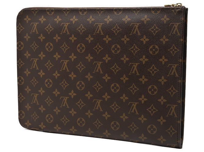 Louis Vuitton Poche Documents Portfolio Monogram Marrone - vista 2