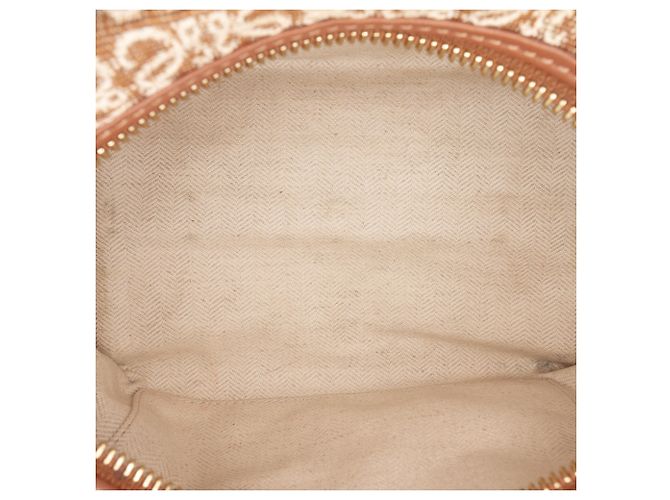 LOEWE Borsa Cubi in tela Anagram marrone Small - vista 4