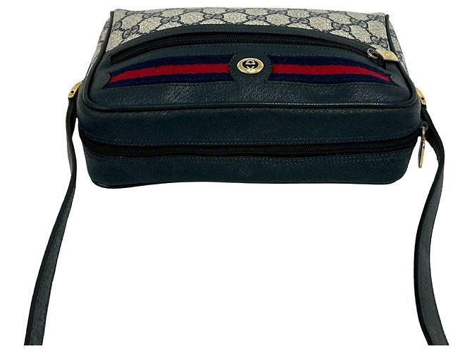 Gucci Beige GG Supreme Web Crossbody - vista 9