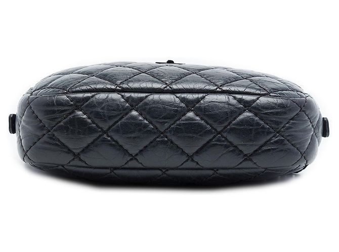 Borsa Camera Reissue Chanel in pelle di vitello invecchiato trapuntato nero mini - vista 3