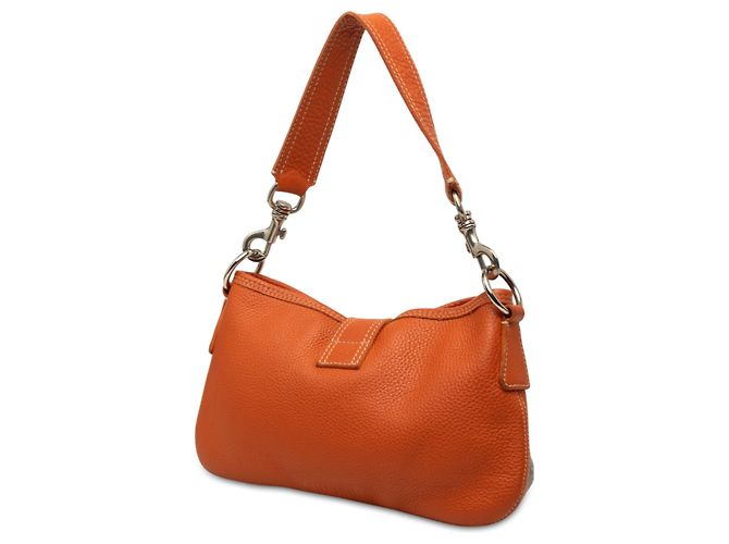 Borsa a tracolla Miu Miu in pelle granulata arancione - vista 2