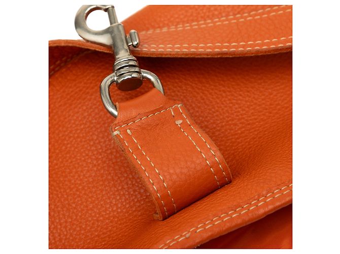 Borsa a tracolla Miu Miu in pelle granulata arancione - vista 6