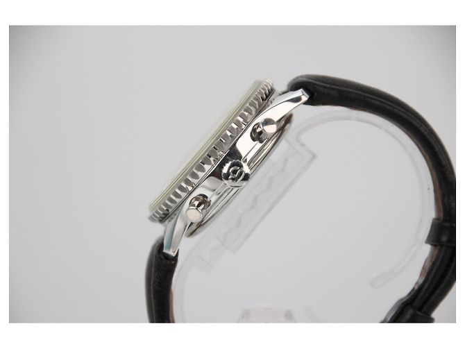 Breitling Navitimer Montbrillant A41330 Quadrante Nero Automatico 38mm Silver hardware - vista 3