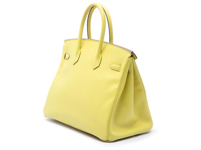 Hermès Yellow Epsom Birkin Retourne 35 Giallo - vista 2