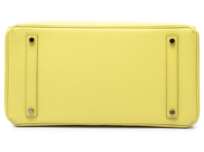 Hermès Yellow Epsom Birkin Retourne 35 Giallo - vista 3