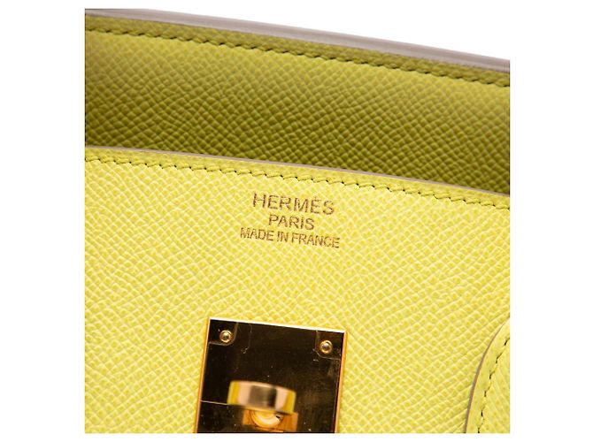 Hermès Yellow Epsom Birkin Retourne 35 Giallo - vista 5