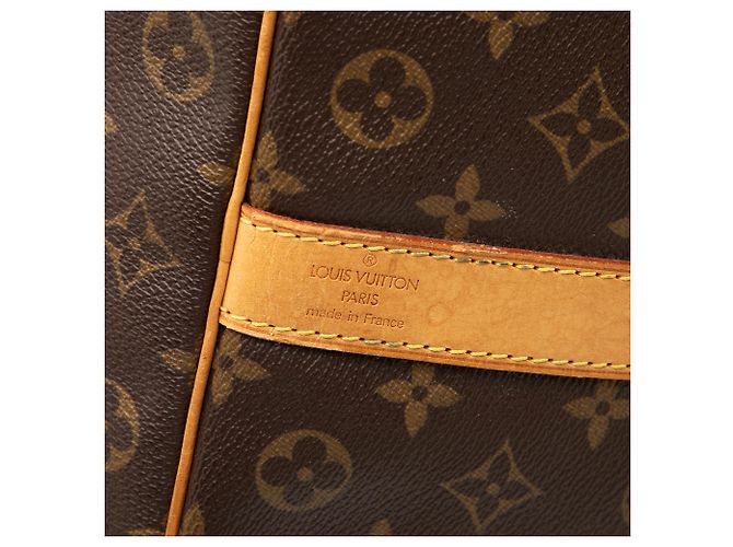 Louis Vuitton Marrone Monogram Keepall Bandouliere 50 - vista 5