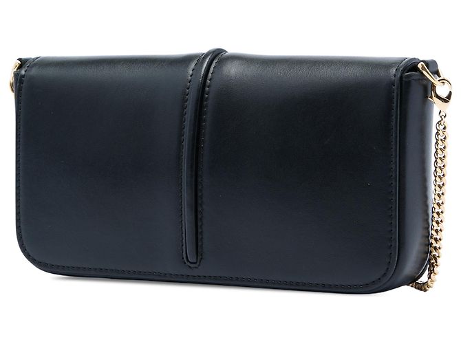 Fendi Fendigraphy Wallet On Chain aus schwarzem Leder - Ansicht 2