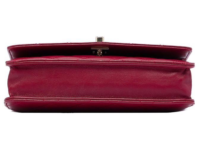 Chanel Red gestepptes Lammleder Trendy CC Wallet On Chain Rot - Ansicht 3