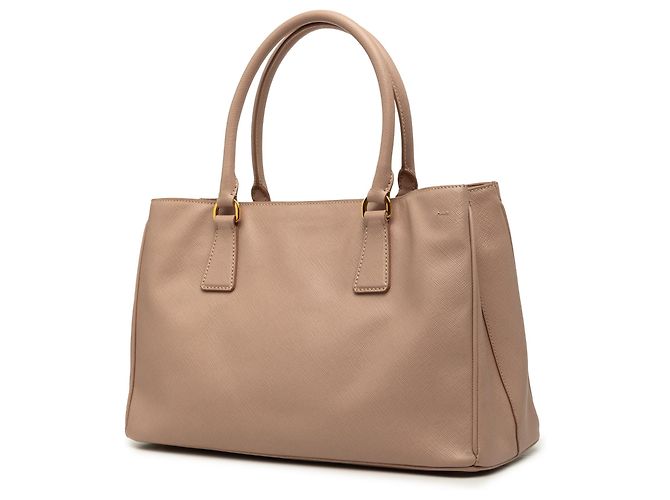 Borsa Prada Brown Large Saffiano Lux Galleria Marrone Carne - vista 2
