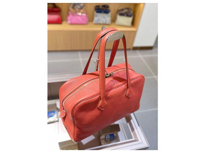 Borsa a tracolla Victoria Hermès Arancione - vista 6