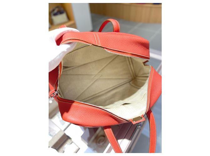Borsa a tracolla Victoria Hermès Arancione - vista 7
