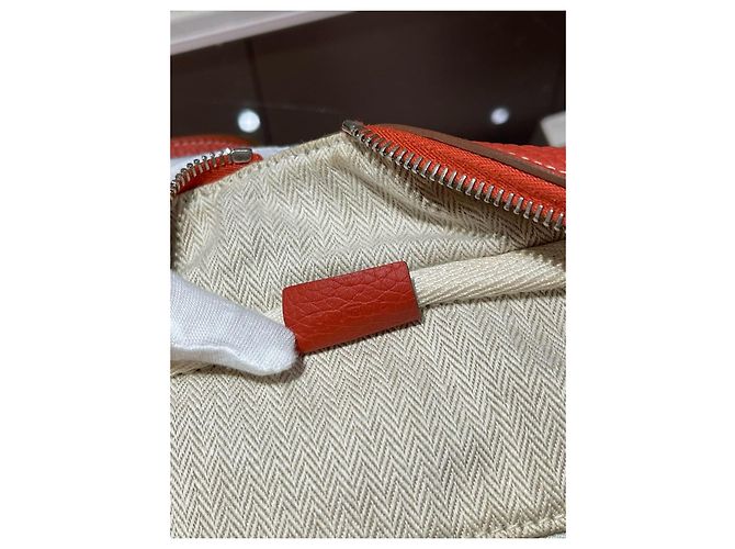 Borsa a tracolla Victoria Hermès Arancione - vista 9