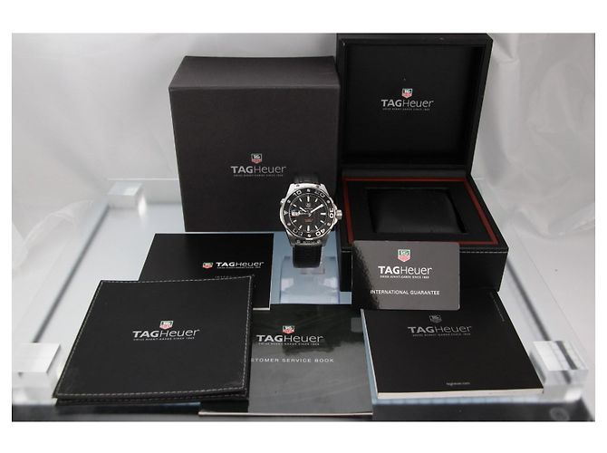 TAG Heuer Aquaracer Calibre 5 500M WAJ2110 Quadrante nero Automatico 43mm Grigio Silver hardware - vista 12