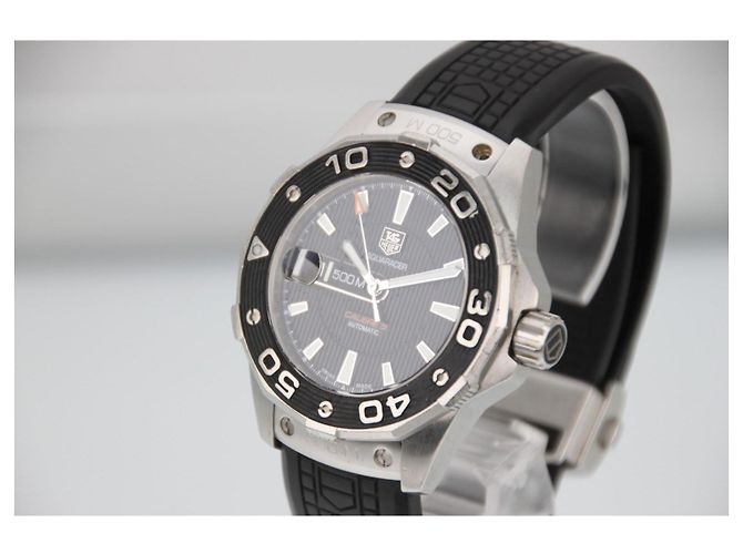 TAG Heuer Aquaracer Calibre 5 500M WAJ2110 Quadrante nero Automatico 43mm Grigio Silver hardware - vista 2