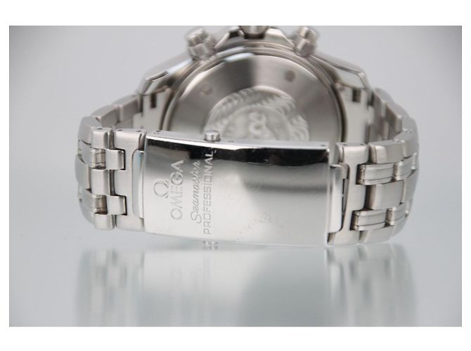 Omega Seamaster Professional 300 Chronograph 2598.80 Quadrante Blu Automatico 41.5mm Nero Silver hardware - vista 8