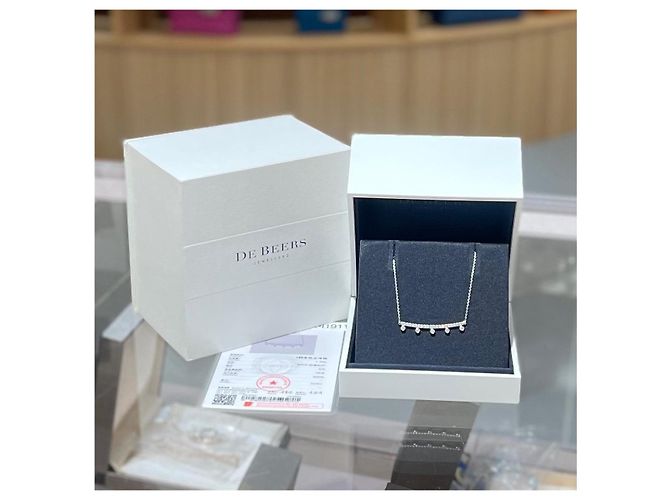 Collana di diamanti De Beers Argento - vista 2