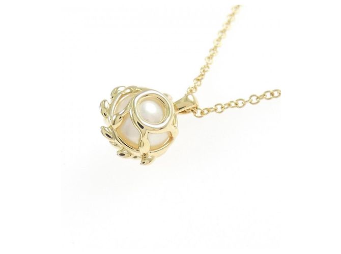 Tiffany & Co Collana Tiffany Olive Leaf in oro giallo 18K - vista 4