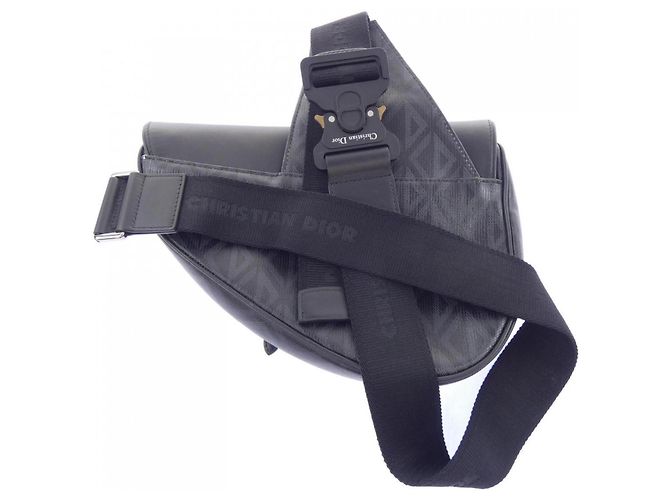 Borsa Christian Dior Dior SADDLE CD DIAMOND Marrone Nero - vista 3