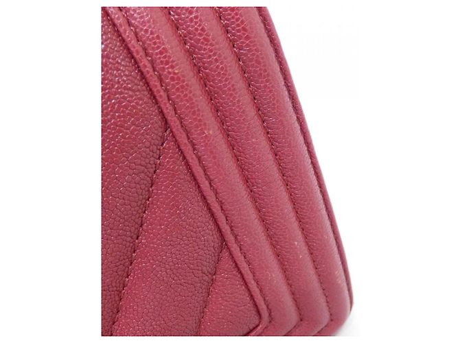 Chanel Boy Line 67085 Schultertasche Bordeaux - Ansicht 4