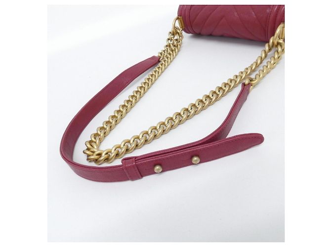 Chanel Boy Line 67085 Schultertasche Bordeaux - Ansicht 6