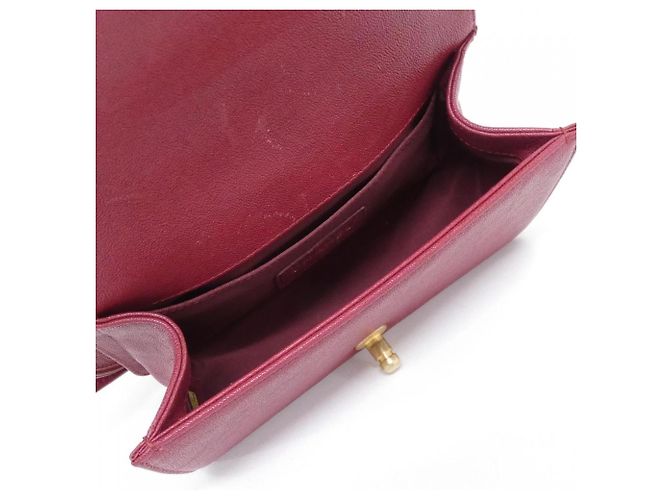 Chanel Boy Line 67085 Schultertasche Bordeaux - Ansicht 8