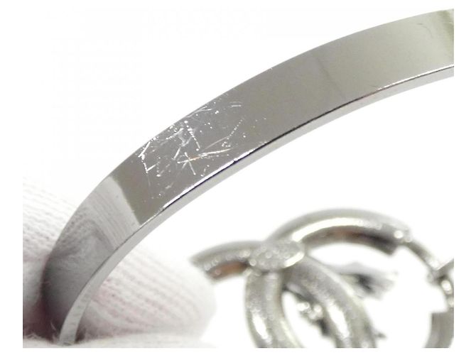 Chanel Navy and Silver Bangle Silvery Navy blue - view 4