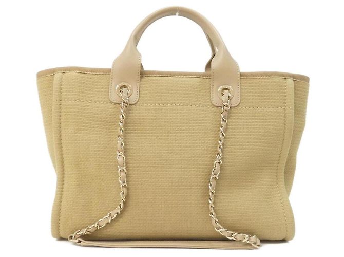 Borsa Chanel Deauville Line AS3257 Beige - vista 2
