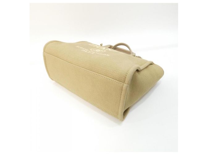 Borsa Chanel Deauville Line AS3257 Beige - vista 3